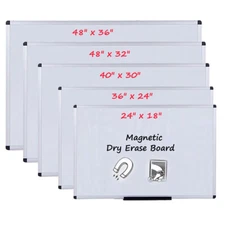 VIZ-PRO Magnetic Dry Erase Board Whiteboard Home Office School Marker Board