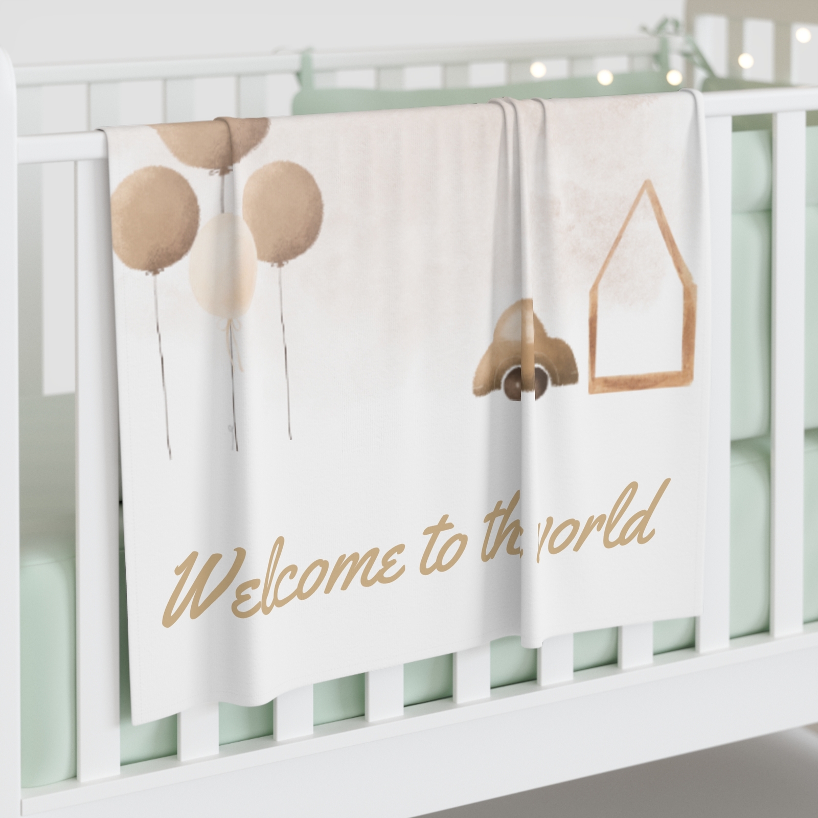 Whimsical Baby Swaddle Blanket