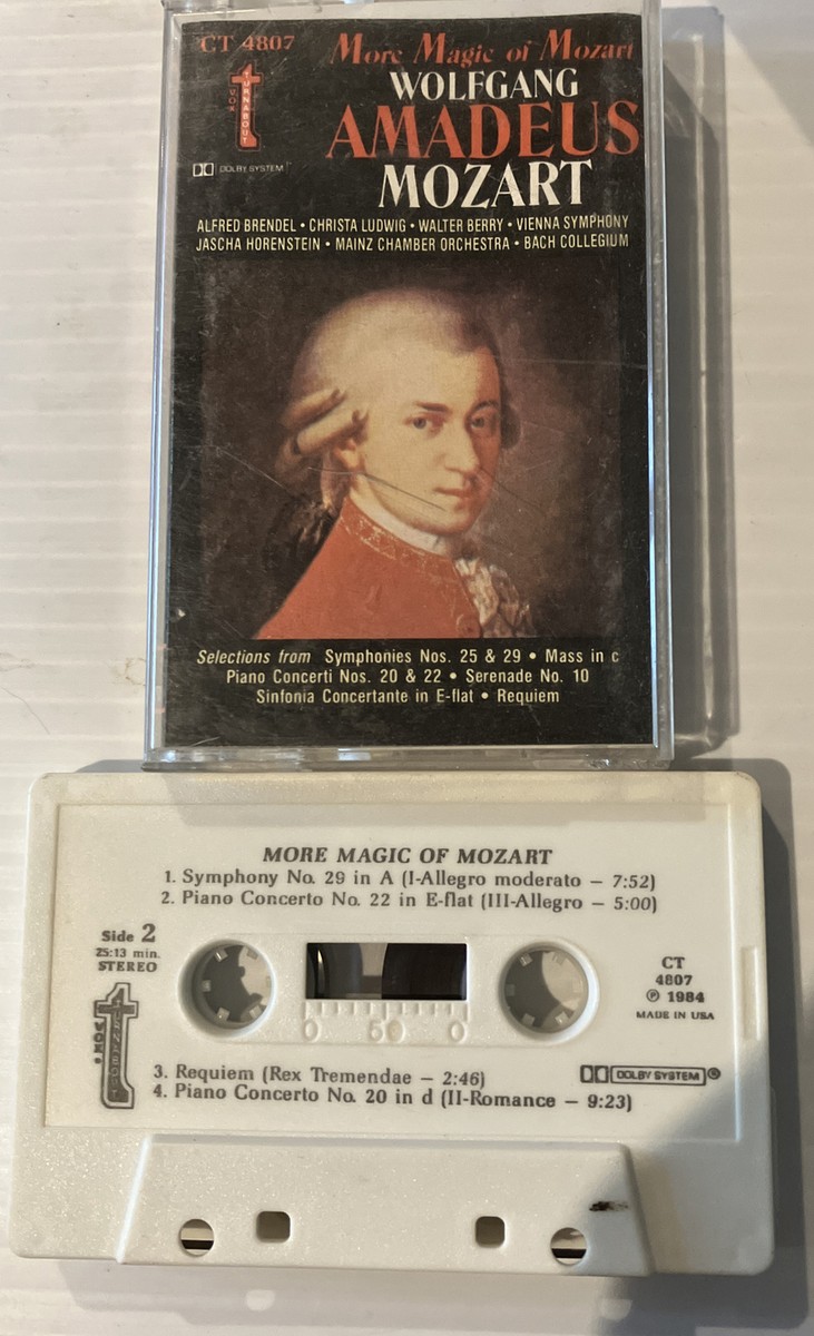More Magic Of Mozart Wolfgang Amadeus Cassette Tape Various