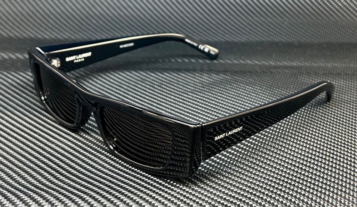 SAINT LAURENT SL 553 001 Black Grey Unisex 52 mm M Size