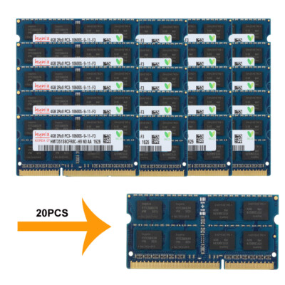 Hynix 20x 4GB 2RX8 DDR3 1333MHz PC3-10600S 204PIN SODIMM Laptop Memory RAM LOT &