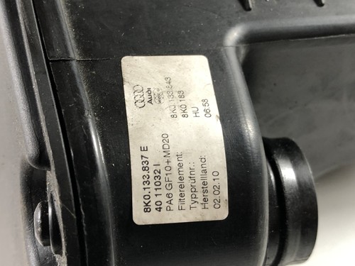 09-11 Audi Q5 B8 3.2 Air Cleaner Airbox Air Intake Box 8K0133843 OEM 10 11 - Picture 8 of 12