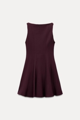 burgundy short dress Bransley Dress