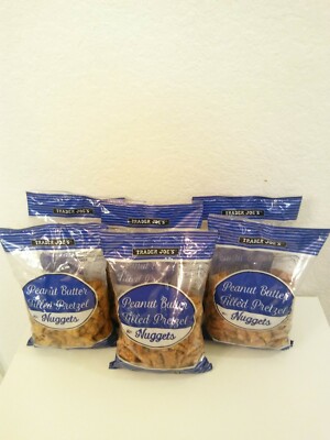 6 PACK Trader Joe's Peanut Butter Filled Pretzels Snack 16 OZ Each