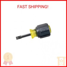 Klein Tools 600-1 5/16-Inch Flat Head Screwdriver with Cabinet Tip, Made in USA,