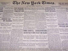 1931 AUG 2 NEW YORK TIMES - THOMAS EDISON ILL, DOCTOR FLIES TO HIM - NT 2231
