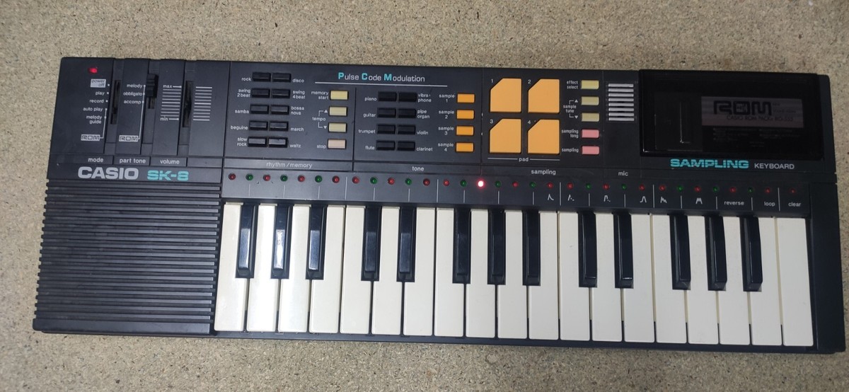 CASIO SK-8 SAMPLING KEYBOARD + ROM PACK | eBay UK