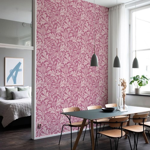 William Morris Floral Peel and Stick Wallpaper Removable Contact Paper - Picture 3 of 15