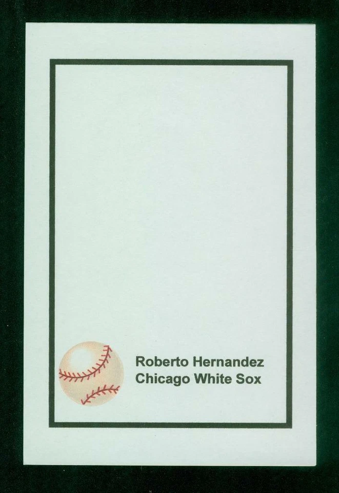 #0207, 4 «x 6» фото карта, подписанный автограф, Роберто Эрнандес, White Sox - Изображение 2 из 2