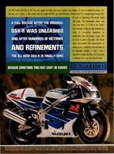 Print Ad 1996 Suzuki GSX-R Motorcycle After Hundreds of Victories Refinements