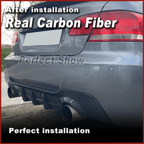 For BMW 3Series E92 E93 325i M-Sport 2007-13 REAL Carbon Fiber Rear Diffuser Lip - Picture 11 of 15