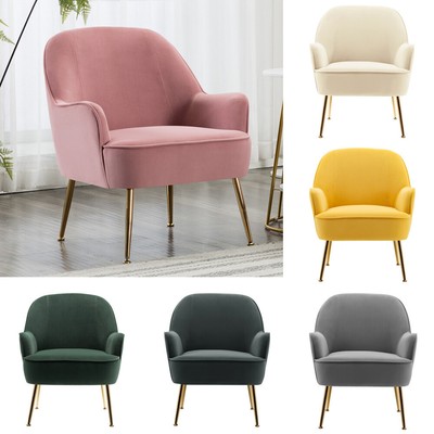 Soft Velvet Chair Accent Tub Vanity Sofa Wing Back ...