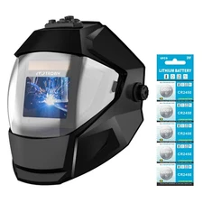 TRQWH Auto Darkening Welding Helmet, Panoramic View  True Color Welder Mask/Hold