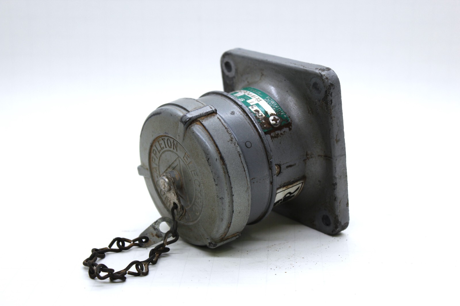 APPLETON RECEPTACLE (FEMALE) - ADR3044P4 - 30 AMP - GREEN LABEL - USED ...