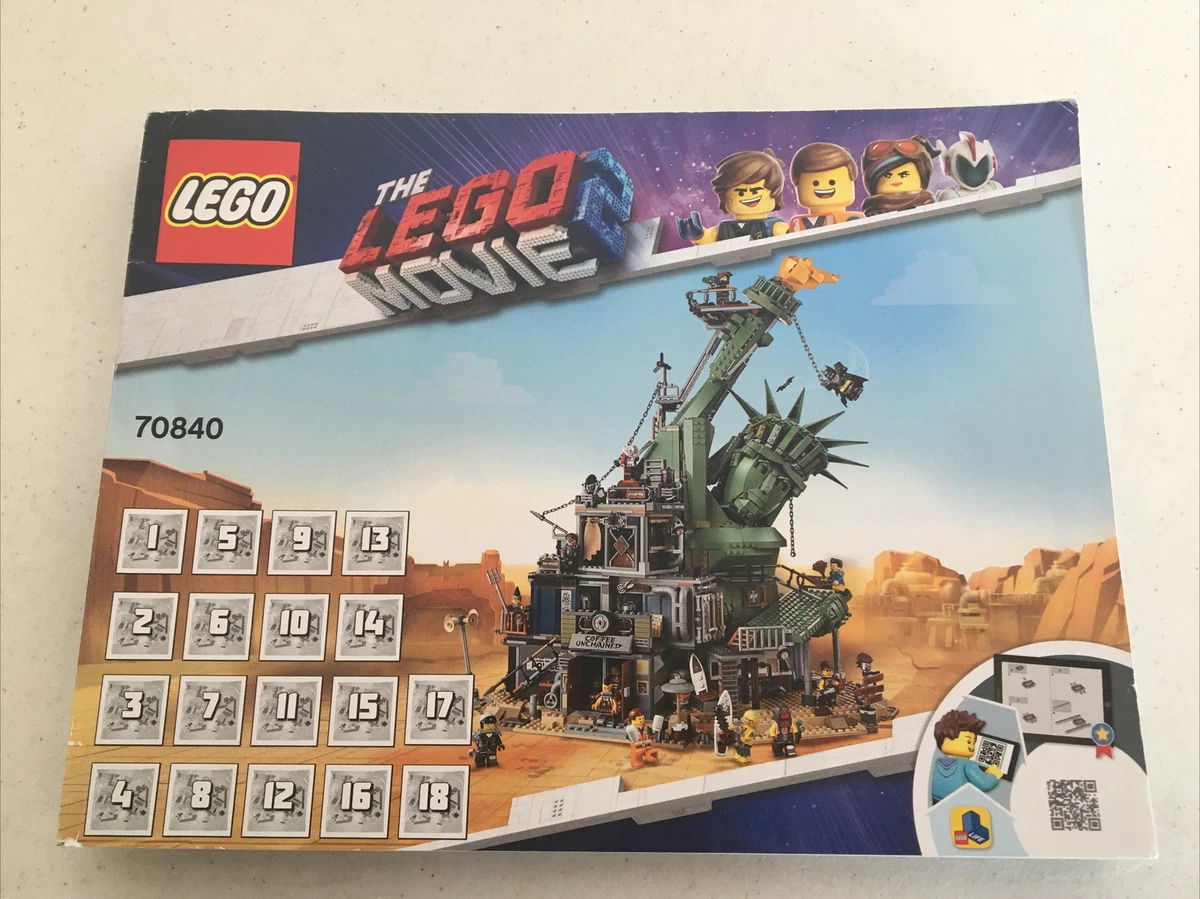 New INSTRUCTION ONLY The LEGO Movie 2 Welcome to Apocalypseburg 70840 NO BRICKS