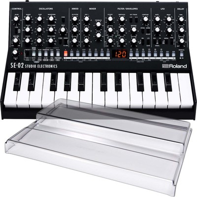 Roland Boutique SE-02 with K-25m Keyboard Unit DECKSAVER KIT