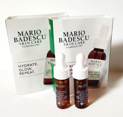 2 x Mario Badescu Skincare ROSE HIP NOURISHING FACE OIL 0.14 fl oz NEW!!!