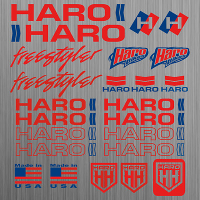 Haro aufkleber abziehbild sticker decal fahrrad bike bmx mtb 24 Stücke Pieces