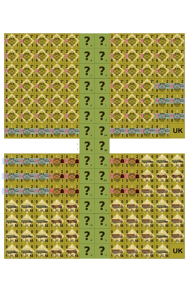 UK/British PanzerBlitz Panzer Leader Colored counters. - Image 3 of 4