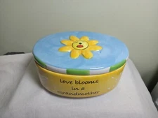 Tumbleweed Pottery Oval Ceramic Sentiment Trinket-Jewelry Box