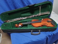 VIOLIN CASE Black Nylon Enhanced NEW w/NEW Beginners INFINITY VIOLIN read info