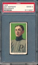 T206 Piedmont 350: IZZY HOFFMAN Providence Grays ~ PSA 2