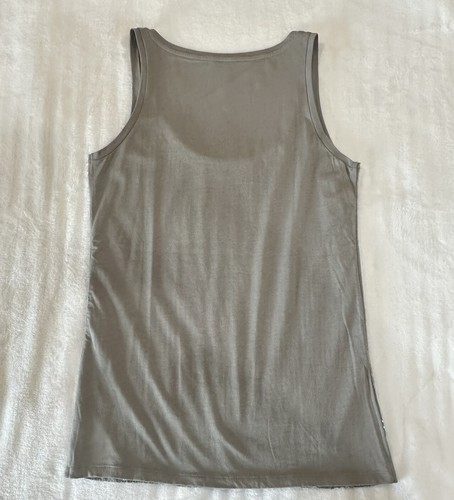 Canotta Ann Taylor donna piccola marrone chiaro scollo a scoop paillettes 100% nylon CLASSE - Foto 7 di 7