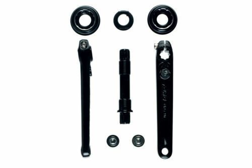 Pedivella BMX Cruiser 170mm Nera – 1 Pezzo, Per Bici Vintage, 24 Tpi, Senza Marchio