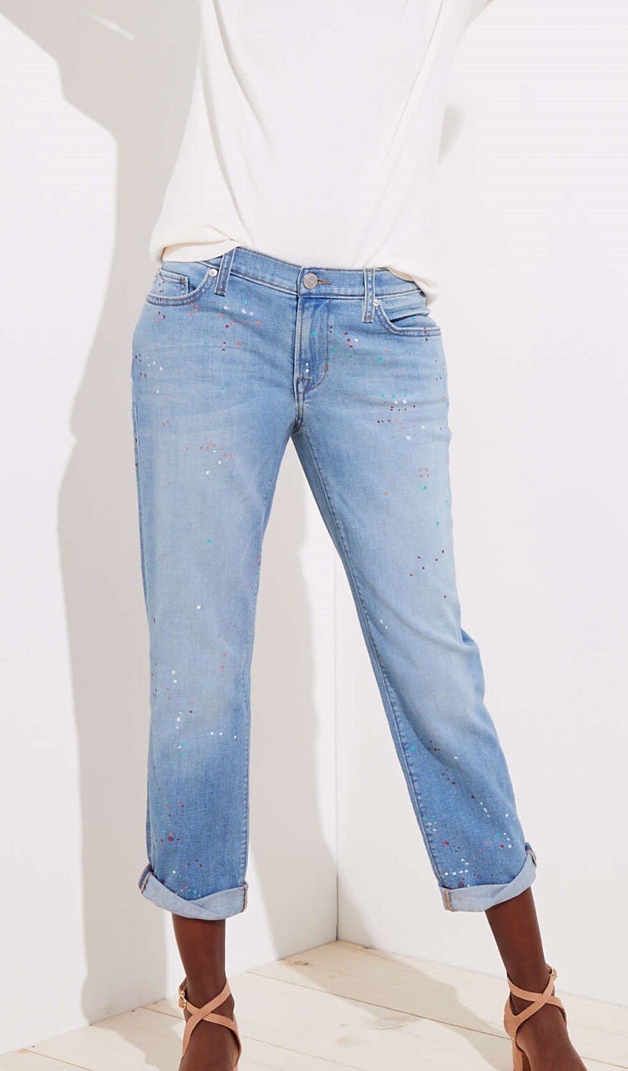 Ann Taylor LOFT Paint Splattered 