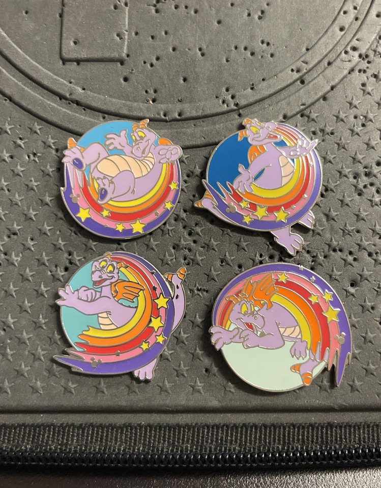 Disney Hidden Mickey Figment Rainbow Cast Lanyard 4pin Set eBay