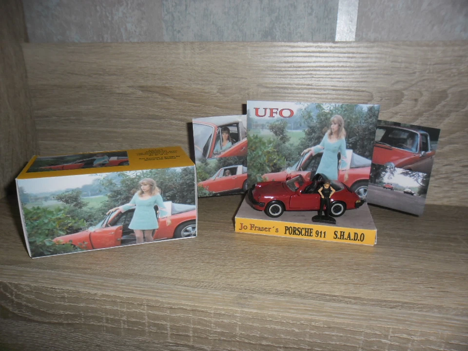 UFO SHADO GERRY ANDERSON PORSCHE 911 JO FRASER CODE 3 MODEL  + BOX / DISPLAY - Image 2 of 4