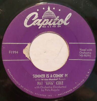 Nat King Cole   Summer Is A-Comin' In (Vinyl Single)