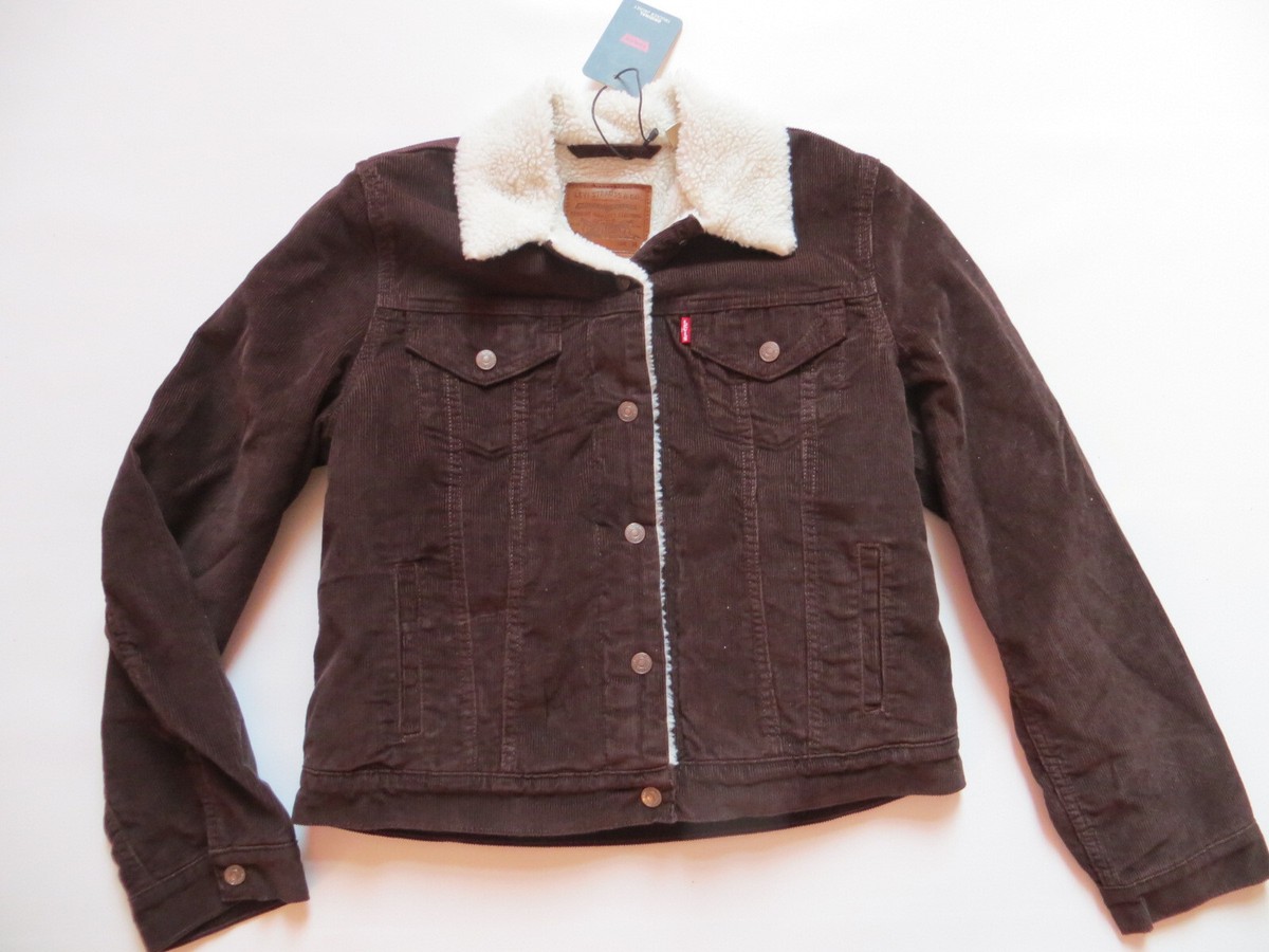 Levis Sherpa Levis Jeans Felljacke Original Sherpa Trucker Cord-Jacke