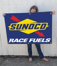 Sunoco Race Fuels Banner - Large 40" x 30" for Gas Enthusiasts - NHRA, Racing