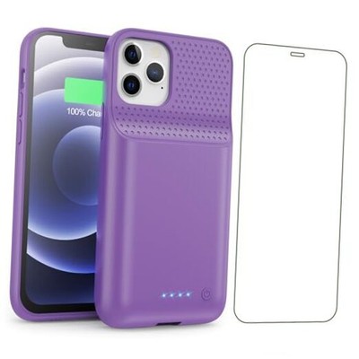 Battery Case for iPhone 12/12Pro, Powerful 10800mAh High Capacity Purple