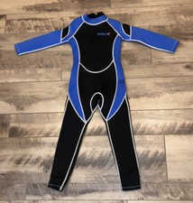 Hisea Scuba Donkey Wetsuit Long Sleeve Black Blue Neoprene Swim Unisex Youth 6
