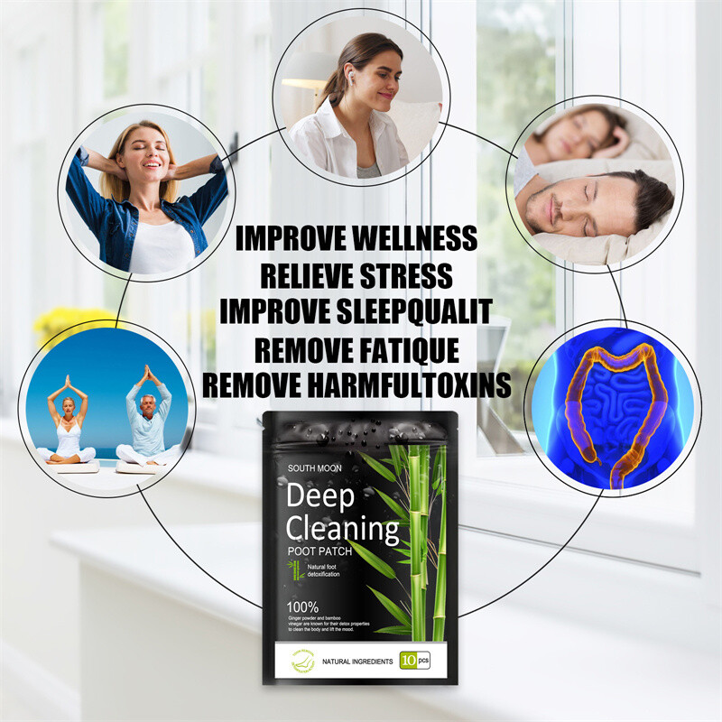 Bandoo Detox Foot Patches Pads Body Toxins Feet Deep Cleansing Natural