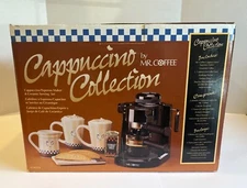 New Vintage Mr Coffee Espresso/Cappuccino Maker Collection ECM3  W/Cups Pitcher