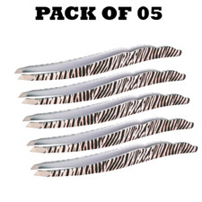 Pack of 05 Forgica Professional Stainless Steel Tweezers