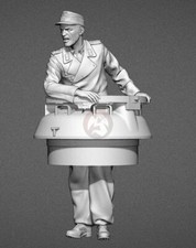 Panzer Art 1/35 German Panther Tank Commander Normandy WWII Leaning on FI35-107