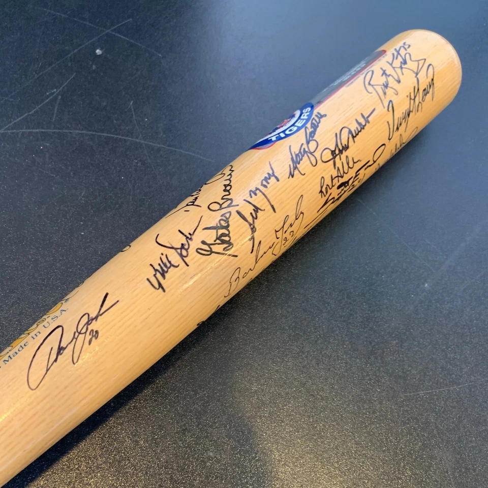 1984 Detroit Tigers World Series Champs Team Signed Bat 22 Sigs JSA COA - Image 4 of 4