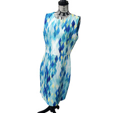 ECI New York Women's size 14 Blue Sleeveless Dress - Gently Used