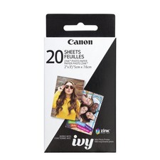 Canon IVY ZINK 2" x 3" Photo Sticker Paper 20 Sheets for Mini Photo Printers