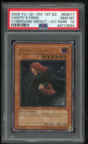 Vanity's Fiend CDIP-EN017 1st Edition-Ultimate Rare Yugioh PSA 10 *634