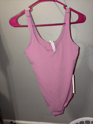 NWT Lululemon SIZE 6 Align Sleeveless Bodysuit - Velvet Dust pink