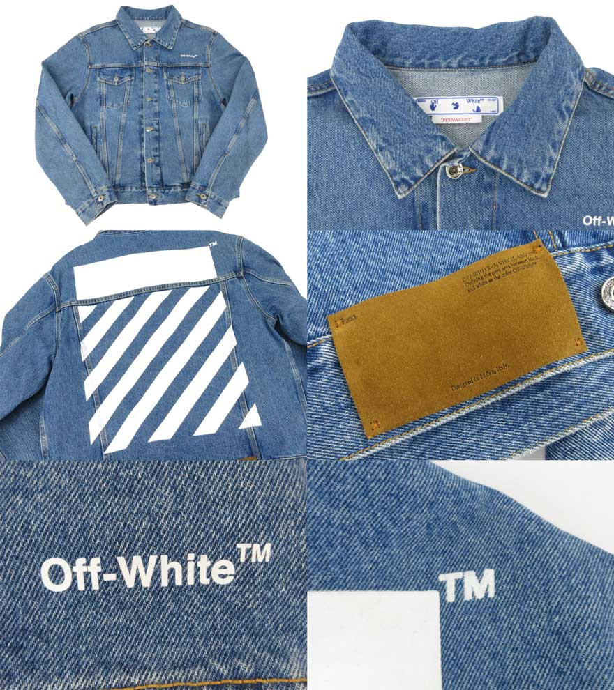 Men's Off-White 23Ss Diag Tab Slim Denim Jacket Diamond L | eBay Men's Off-White 23Ss Diag Tab Slim Denim Jacket Diamond L | eBay