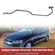 Coolant Radiator Reservoir Tank Hose for Audi A4 2.0L 17-18 No.8W0121081BL