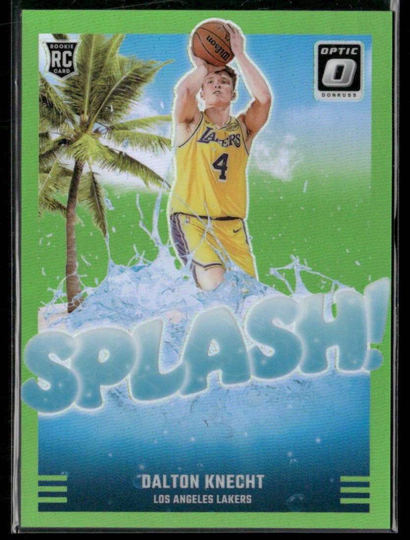 2024-25 Optic - Splash! Dalton Knecht #12 Lime Green Prizm /199  (RC)