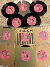 C W 45 rpm Lot of Decca Pink Promos