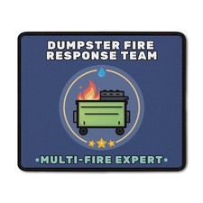 DOFQZ Dumpster Fire Response Team Mouse Pad,Funny 9.5L x 7.9W inches, 05Child